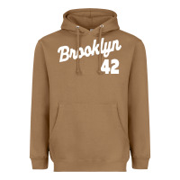 Toasted Coconut brooklyn 42 Heavyweight Hoodie - PixelWave