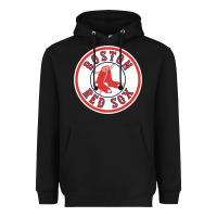 Black Boston R e d S o x Heavyweight Hoodie - Craftify