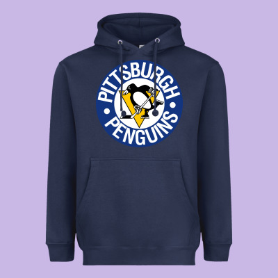 Penguins Player Sky Heavyweight Hoodie Designed By Craftify