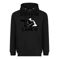 Black get out of my yard lame o the burbs quote the burbs Heavyweight Hoodie - Craftify