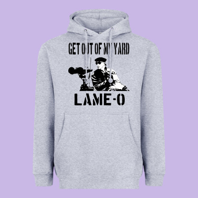 Get Out Of My Yard Lame O The Burbs Quote The Burbs Heavyweight Hoodie Designed By Craftify