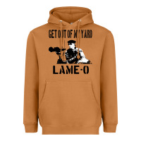 Meerkat get out of my yard lame o the burbs quote the burbs Heavyweight Hoodie - Craftify