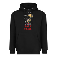 Black Vintage jayhawk ku Heavyweight Hoodie - Craftify