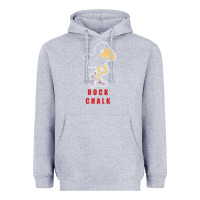 Heather Grey Vintage jayhawk ku Heavyweight Hoodie - Craftify