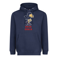 Navy Vintage jayhawk ku Heavyweight Hoodie - Craftify