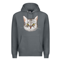 Rock American Shorthair Cat Face Premium Hoodie - LillyAllenDesigns