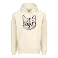 Sandshell American Shorthair Cat Face Premium Hoodie - LillyAllenDesigns