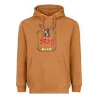 Meerkat Vintage Stag Beer, distressed Heavyweight Hoodie - Craftify