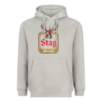 Moon Dust Vintage Stag Beer, distressed Heavyweight Hoodie - Craftify