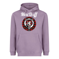 Lavender MacDuff Clan Scottish Name Coat Of Arms Tartan Heavyweight Hoodie - Craftify