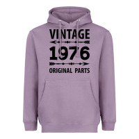 Lavender VINTAGE 1976 ORIGINAL PARTS Heavyweight Hoodie - Craftify