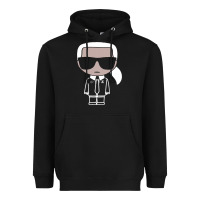 Black KARLS LAGERFELDS Heavyweight Hoodie - Craftify