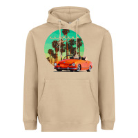 Mushroom karmann ghia sunset palm love quote Heavyweight Hoodie - Craftify