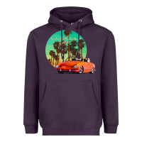 Plum karmann ghia sunset palm love quote Heavyweight Hoodie - Craftify