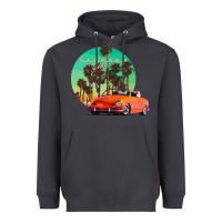 Smoke karmann ghia sunset palm love quote Heavyweight Hoodie - Craftify