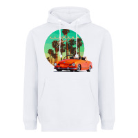 White karmann ghia sunset palm love quote Heavyweight Hoodie - Craftify