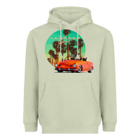 Matcha karmann ghia sunset palm love quote Heavyweight Hoodie - Craftify