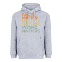 Heather Grey facts matter science matters voting matters liberal democrat t shirt c Heavyweight Hoodie - Craftify