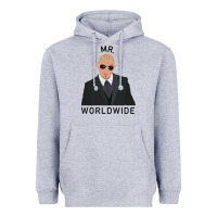 Heather Grey Pitbull Mr Worldwide Classic Heavyweight Hoodie - Craftify