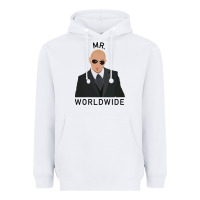 White Pitbull Mr Worldwide Classic Heavyweight Hoodie - Craftify