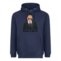 Navy Pitbull Mr Worldwide Classic Heavyweight Hoodie - Craftify