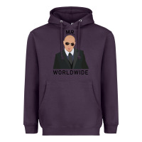 Plum Pitbull Mr Worldwide Classic Heavyweight Hoodie - Craftify