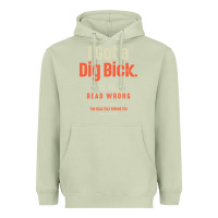 Matcha I Got a Dig Bick Funny Sarcastic Humor Heavyweight Hoodie - Craftify