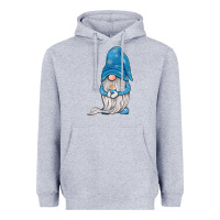 Heather Grey winter gnome Heavyweight Hoodie - JahusDesignShop