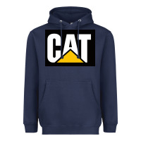 Navy cat Heavyweight Hoodie - Craftify