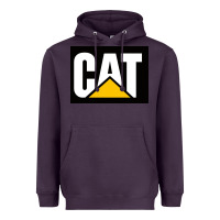 Plum cat Heavyweight Hoodie - Craftify