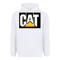 White cat Heavyweight Hoodie - Craftify