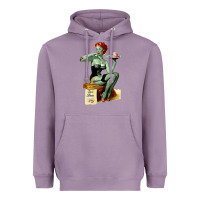 Lavender Zombie Pin Up Girl Halloween Heavyweight Hoodie - Craftify