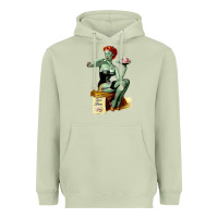 Matcha Zombie Pin Up Girl Halloween Heavyweight Hoodie - Craftify