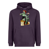 Plum Zombie Pin Up Girl Halloween Heavyweight Hoodie - Craftify