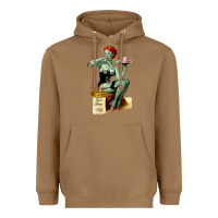 Toasted Coconut Zombie Pin Up Girl Halloween Heavyweight Hoodie - Craftify