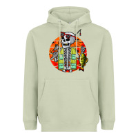 Matcha skeleton fishing lover moon halloween costume fish Heavyweight Hoodie - Craftify