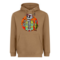 Toasted Coconut skeleton fishing lover moon halloween costume fish Heavyweight Hoodie - Craftify