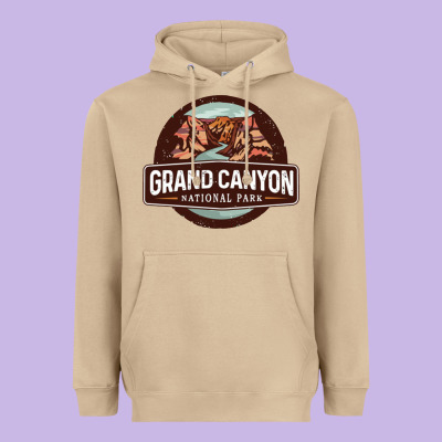 Grand Canyon National Park Heavyweight Hoodie Designed By Craftify