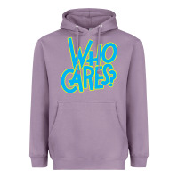 Lavender who cares Heavyweight Hoodie - Craftify