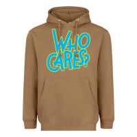Toasted Coconut who cares Heavyweight Hoodie - Craftify