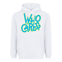 White who cares Heavyweight Hoodie - Craftify