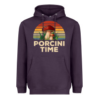 Plum vintage sunset porcini mushroom hunting boletus edulis t shirt Heavyweight Hoodie - Craftify