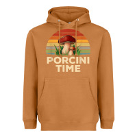 Meerkat vintage sunset porcini mushroom hunting boletus edulis t shirt Heavyweight Hoodie - Craftify