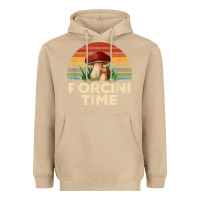 Mushroom vintage sunset porcini mushroom hunting boletus edulis t shirt Heavyweight Hoodie - Craftify