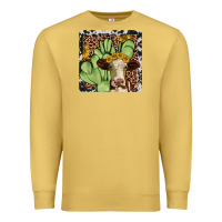 Antique Gold cactus hereford coaster Premium Sweatshirt - JahusDesignShop