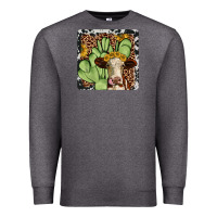 Charcoal Heather cactus hereford coaster Premium Sweatshirt - JahusDesignShop