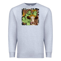 Heather Grey cactus hereford coaster Premium Sweatshirt - JahusDesignShop