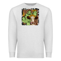 Oatmeal Heather cactus hereford coaster Premium Sweatshirt - JahusDesignShop