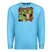 Ocean Blue cactus hereford coaster Premium Sweatshirt - JahusDesignShop