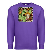 Purple cactus hereford coaster Premium Sweatshirt - JahusDesignShop